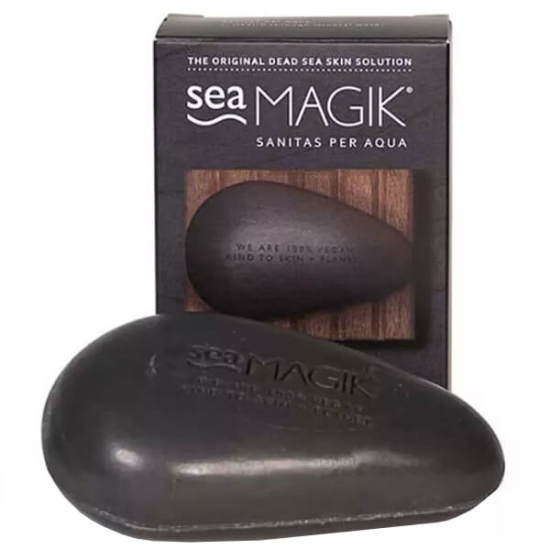 Dead Sea Spa Magik Black Mud Soap 100 g siyah çamur sabunu, doğal içerik, tüm cilt tipleri, ferah temizlik ve makyaj arındırma- 1
