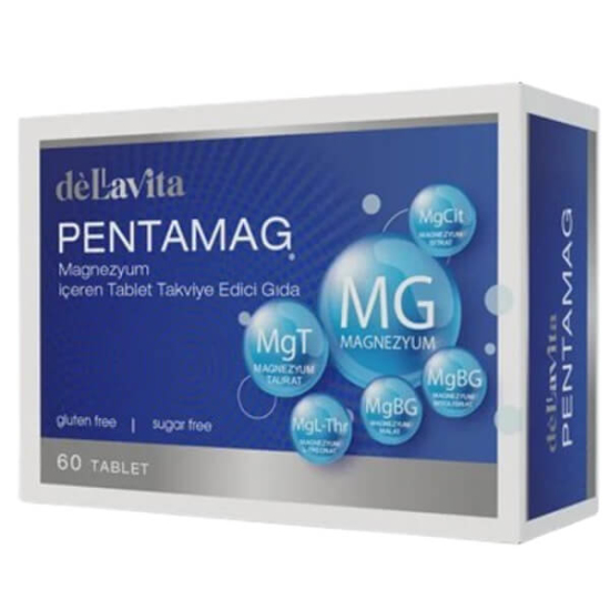  Dellavita Pentamag 5 Magnezyum Kompleks 60 Tablet - 1