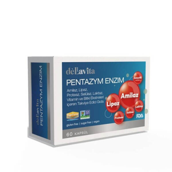  Dellavita Pentazym Enzim 60 Kapsül - 1