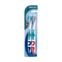 Denta Dil Temizlemeli Diş Fırçası Orta 1+1 - Denta