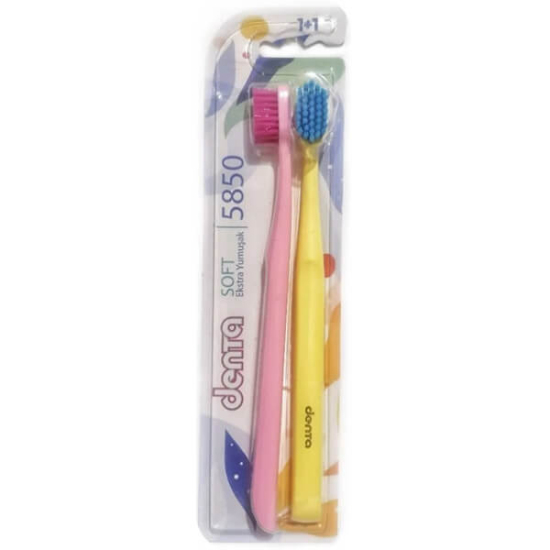  Denta Hassas Dişler İçin İnceltilmiş Kıl Uçları 1+1 Yumuşak - 1