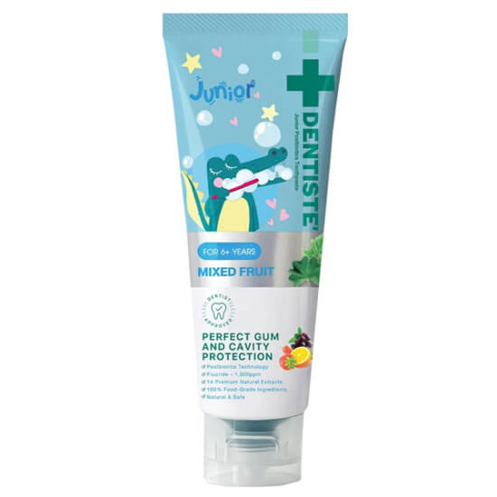 Dentiste Mix Fruit 0-6 yaş çocuk diş macunu 60 gr, karışık meyve aromalı, diş eti güçlendirici, plak leke önleyici- 1