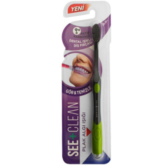 Dentiste See Clean Plak Algı Işıklı Diş Fırçası Yeşil - 1
