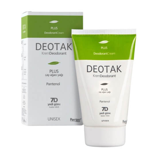 Deotak Krem Deodorant Plus 35 ml krem deodorant çay ağacı özlü terleme önleyici günlük kullanım- 1