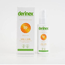 Derinex Güneş Koruyucu Yüz Kremi Yağlı Ciltler İçin SPF 50 50 ml - Derinex
