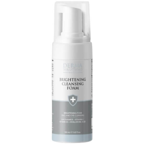 Derma Solutions Brightening Cleansing Foam 150 ml yüz temizleme köpüğü, lekeli ciltler için derin temizlik, aydınlatıcı etki- 1