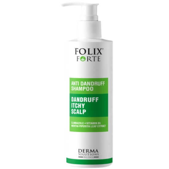 Derma Solutions Folix Forte kepek karşıtı şampuan 400 ml tüm saç tipleri için derinlemesine etki saç bakım ürünü- 1