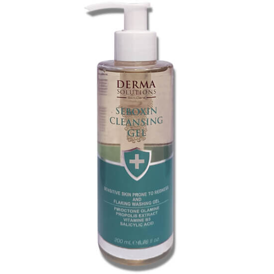Derma Solutions Seboxin Cleansing Gel 200 ml hassas ciltler için yüz temizleme jeli derinlemesine temizlik sağlayan jel şişe- 1
