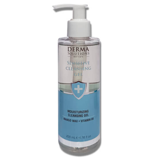 Derma Solutions Sensitive Cleansing Gel 200 ml hassas ciltler için nazik yüz temizleme jeli günlük kullanım- 1