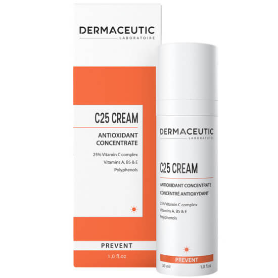 Dermaceutic C25 Cream 30 ml gündüz bakım kremi %25 C vitamini A B5 E vitaminleri canlı pürüzsüz cilt- 1