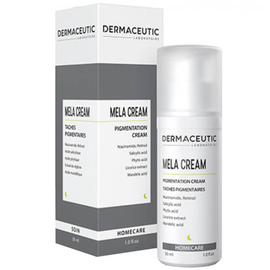 Dermaceutic Mela Cream 30 ml leke karşıtı bakım kremi retinol niacinamide salisilik mandelik fitik asit meyan özü- 1