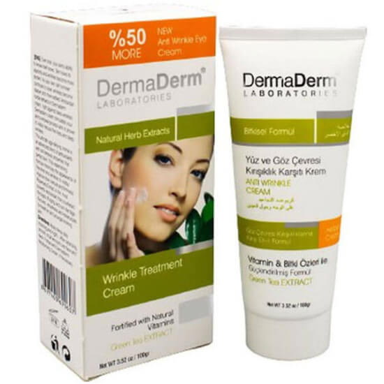 Dermaderm kırışıklık karşıtı krem 100 gr kolajen E vitamini jojoba yağı acetyl hexapeptide salyangoz özü- 1