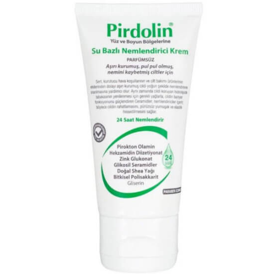 Pirdolin su bazlı nemlendirici krem 50 ml, shea yağı gliserin ve bitkisel polisakkarit içeren kuru cilt kremi- 1