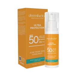 Dermfactor Ultra Protection Akneye Eğilimli Cilt Tipleri İçin Güneş Kremi SPF50 120 ml - Dermfactor