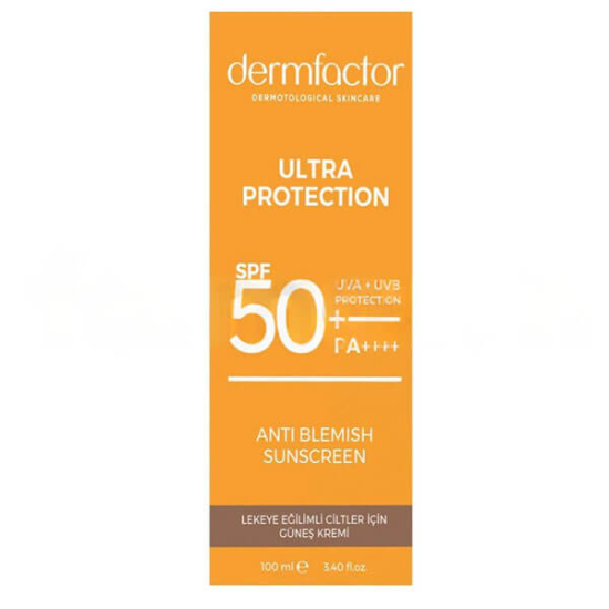  Dermfactor Ultra Protection Lekeye Eğilimli Cilt Tipleri İçin Güneş Kremi SPF50 120 ml - 1