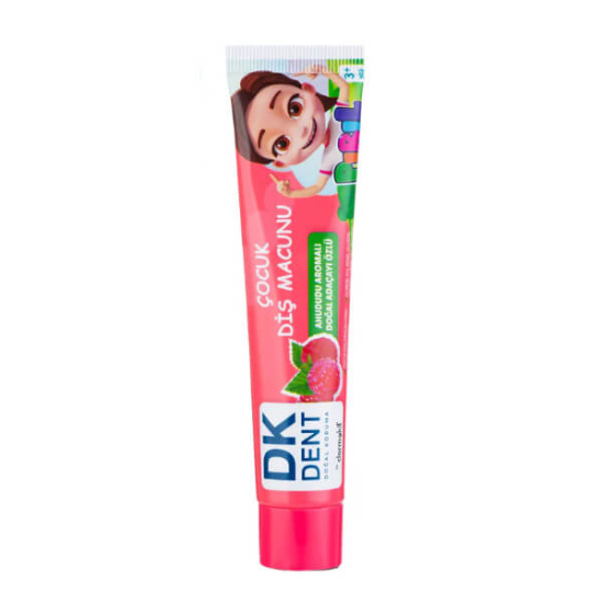  Dermokil DK Dent Pırıl Ahududu Aromalı Vegan Çocuk Diş Macunu 50 ml - 1