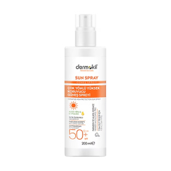 Dermokil Sun Sprey Çok Yönlü Yüksek Koruyucu Güneş Spreyi SPF50 200 ml - Dermokil
