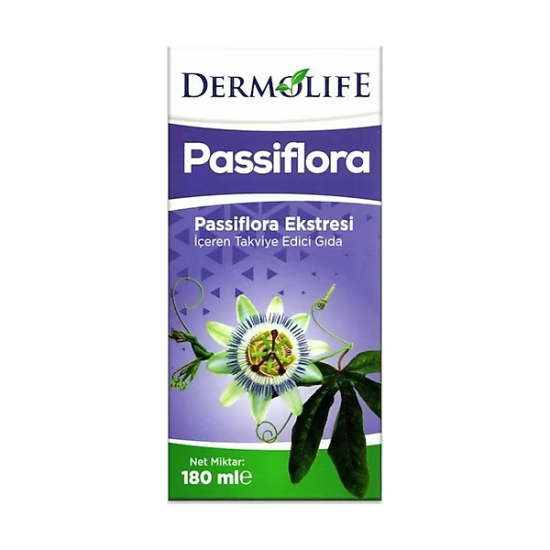  Dermolife Passiflora Ekstresi Takviye Edici Gıda 180 ml - 1