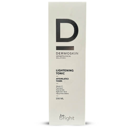 Dermoskin Be Bright aydınlatıcı tonik 200 ml Niacinamide C vitamini hyaluronik asit panthenol B5 parfümsüz alkolsüz- 1