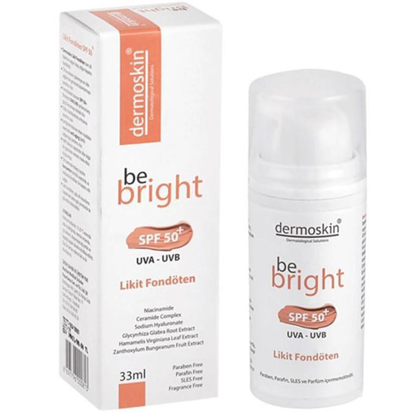 Dermoskin Be Bright SPF 50 Likit Fondöten 33 ML