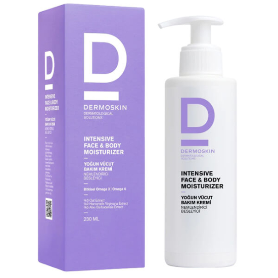 Dermoskin Intensive Moisturizer Cream 230 ml nemlendirici vücut kremi kuru çok kuru cilt aloe vera yulaf hamamelis- 1