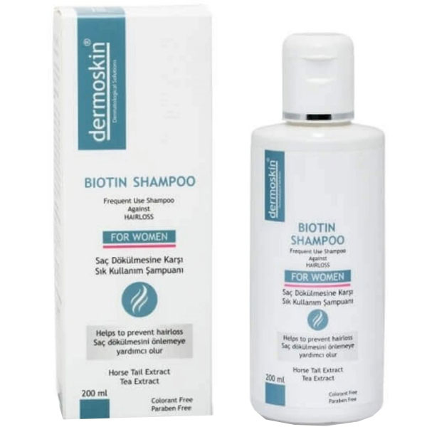 Dermoskin Biotin Shampoo For Women 200 ML Kadınlara Özel Dökülme Önleyici Şampuan