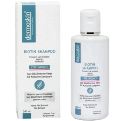 Dermoskin - Dermoskin Biotin Shampoo For Women 200 ML Kadınlara Özel Dökülme Önleyici Şampuan Dermoskin - Dermoskin Biotin Shampoo For Women 200 ML Kadınlara Özel Dökülme Önleyici Şampuan