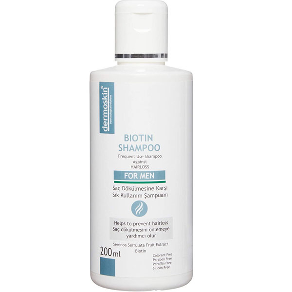 Dermoskin Biotin Shampoo For Men 200 ML Erkeklere Özel Dökülme Önleyici Şampuan