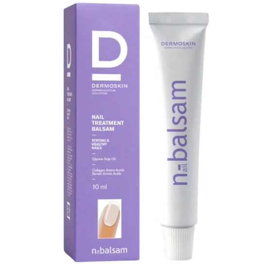 Dermoskin Nail Balsam 10 ml tırnak bakım kremi, keratin amino asit, 16 kolajen amino asit, Glycine Soja Oil- 1