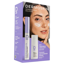 Dermoskin Set Göz Çevresi Bakım Kremi 15 ml Kaş Kirpik Serumu 6 ml - Dermoskin