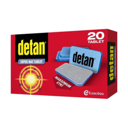 Detan Süper Mat Tablet 20 Gece - Detan