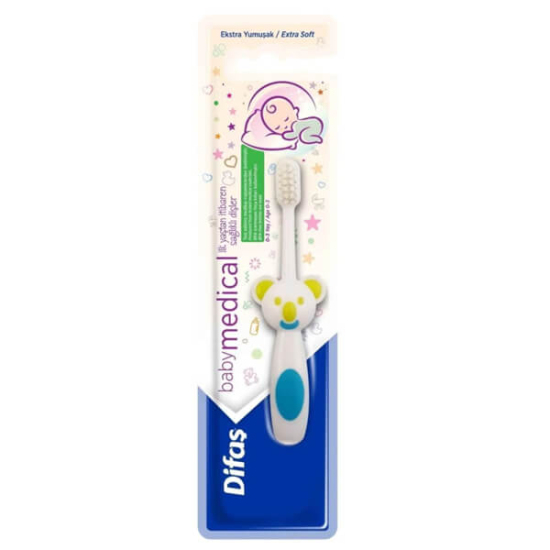  Difaş Babymed 0 3 Yaş Diş Fırçası Mavi - 1