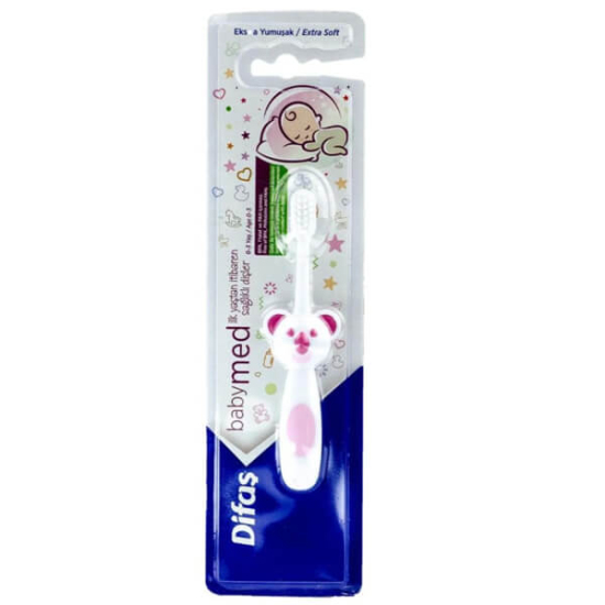  Difaş Babymed 0 3 Yaş Diş Fırçası Pembe - 1