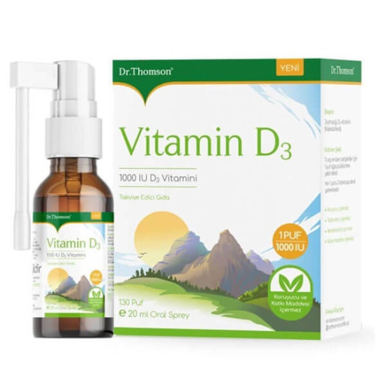  Dr. Thomson Vitamin D3 1000 IU Sprey 20 ml - 1