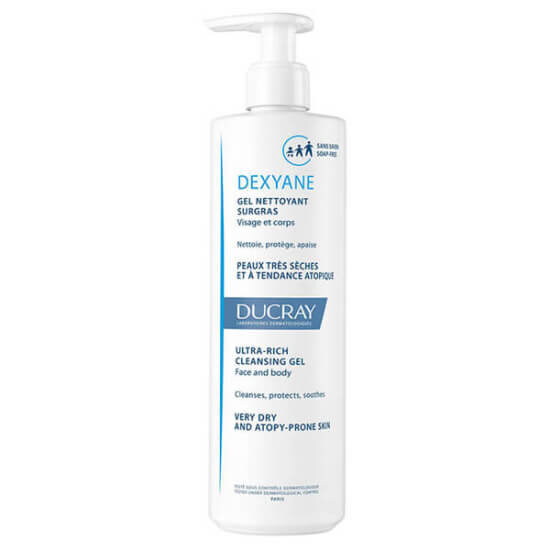 Ducray Dexyane Cleansing Jel 400 ml aşırı kuru ve atopiye yatkın ciltler için nazik temizleme jeli kuruluğa karşı korur- 1