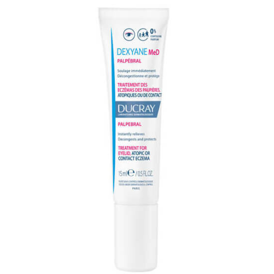 Ducray Dexyane Med Palpebral 15 ml göz çevresi bakım kremi cilt bariyerini destekler kızarıklık kaşıntı yatıştırır- 1