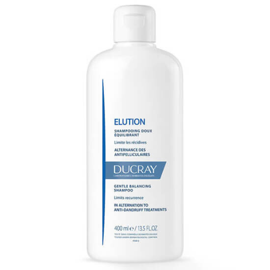 Ducray Elution Şampuan 400 ml hassas saç derisi için nazik temizleyici kepek şampuanı alternatifi hacim artırıcı- 1