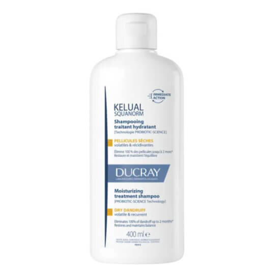 Ducray Kelual Squanorm kuru şampuan sprey 400 ml kepek karşıtı etki kuru saçlar için tazelik ve yumuşaklık- 1