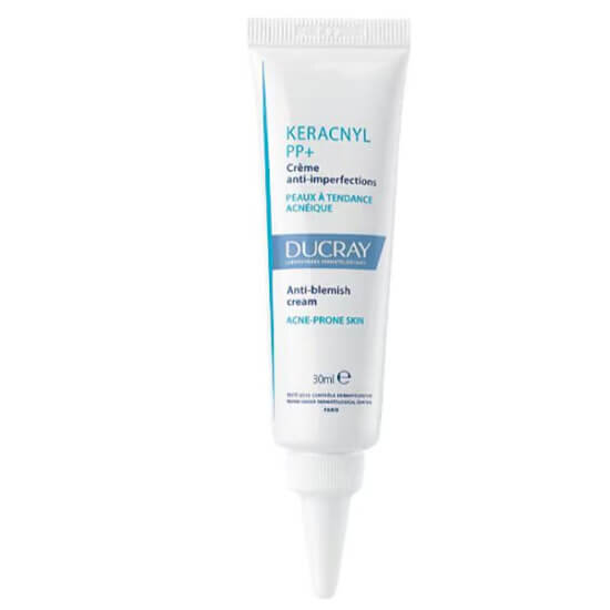 Ducray Keracnyl PP Krem 30 ml yağlı sivilceye yatkın ciltler için siyah nokta ve leke karşıtı nemlendirici bakım kremi- 1