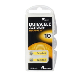 Duracell Activair İşitme Cihazı Pili 10 Numara 6 lı - Duracell