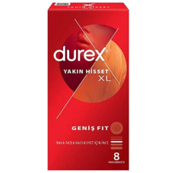 Durex Yakın Hisset Prezervatif X Large Geniş Fit 8 li - Durex