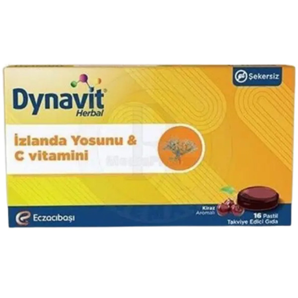 Dynavit Herbal Izlanda Yosunu ve Vitamin C 16 Pastil