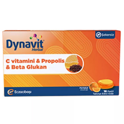 Dynavit Herbal Vitamin C Propolis ve Betaglukan 16 Pastil - Thumbnail