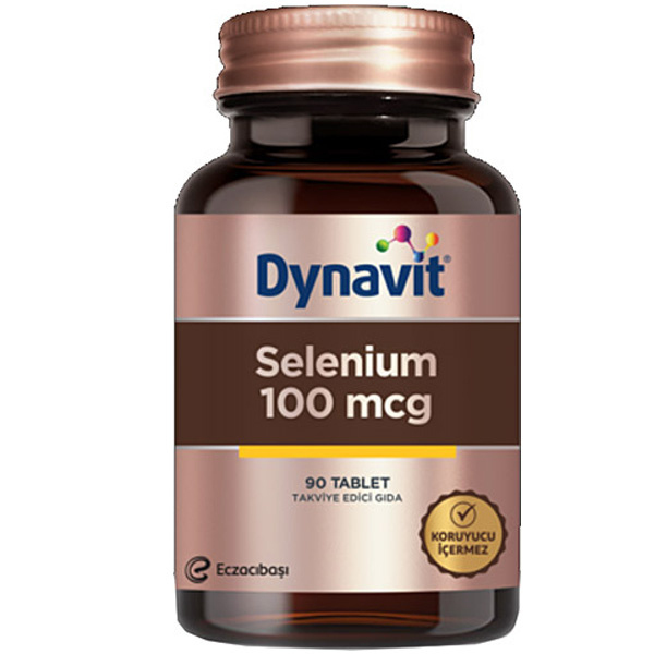 Dynavit Selenium 100 mcg Takviye Edici Gıda 90 Tablet