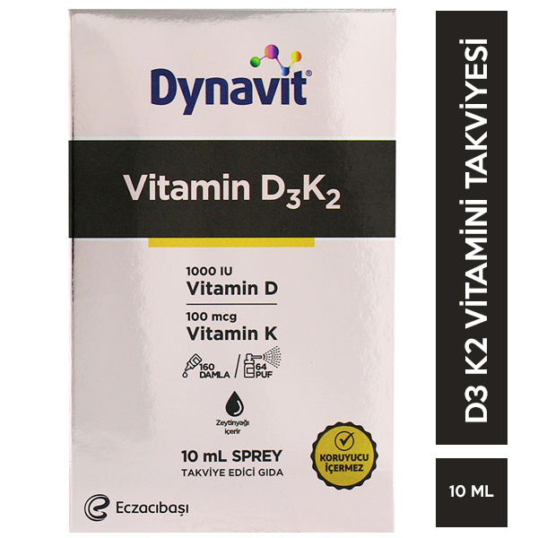 Dynavit Vitamin D3K2 Sprey 10 ML D3 K2 Vitamini