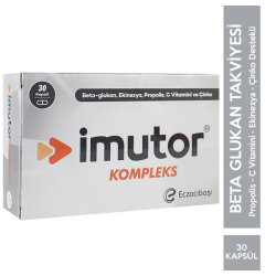 Eczacıbaşı - Eczacıbaşı Imutor Kompleks 30 Kapsül Beta Glukan Takviyesi Eczacıbaşı - Eczacıbaşı Imutor Kompleks 30 Kapsül Beta Glukan Takviyesi