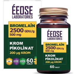 Eeose - Eeose Bromelain Krom Pikolinat 60 Tablet Eeose - Eeose Bromelain Krom Pikolinat 60 Tablet