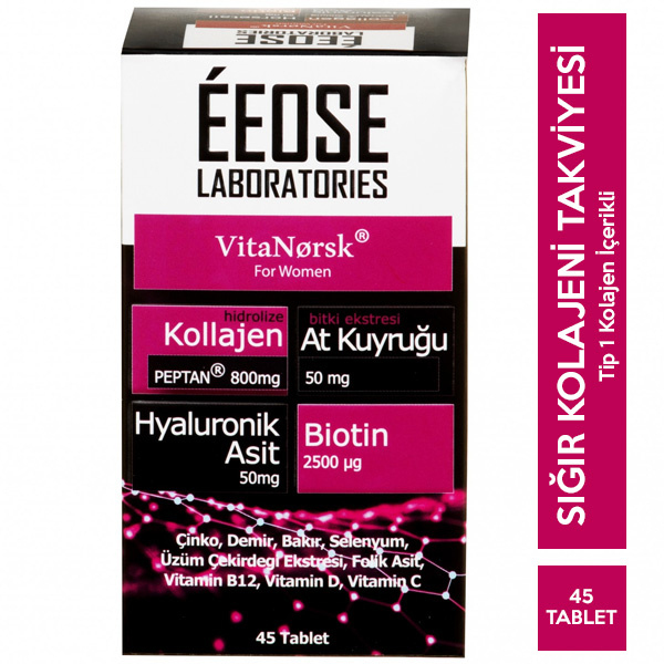 Eeose Collagen 45 Tablet (Kadınlar İçin) Kolajen Takviyesi