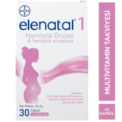 Bayer - Elenatal 1 Takviye Edici Gıda 30 Tablet Bayer - Elenatal 1 Takviye Edici Gıda 30 Tablet