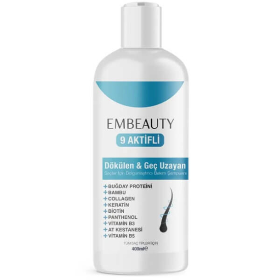  Embeauty Kolajen ve Keratin Saç Dökülmesine Karsi Besleyici Sampuan 400 ml - 1